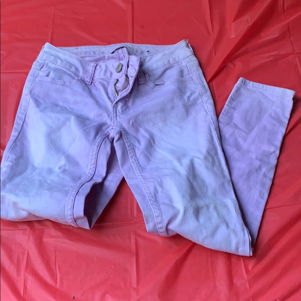 light purple american eagle jeans